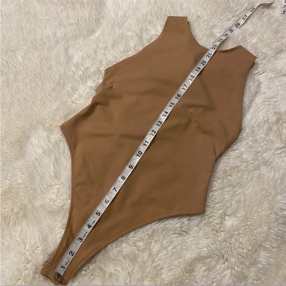 Free People Intimately Tan Sleeveless Cross-Back Bodysuit Size XS - Picture 7 of 13